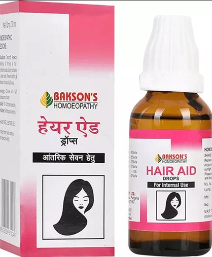 Bakson's Homoeopathy Hair Aid Drop - 30 ml