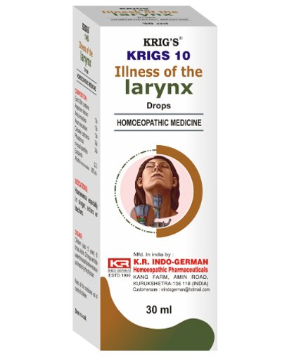 KRIG’S Krigs 10 Illness of the Larynx Drops - 30 ml