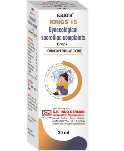 KRIG’S Krigs 15 Gynecological Sacroiliac Complaints Drops - 30 ml
