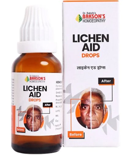 Bakson's Lichen Aid Drops Relief for Lichen Planus Symptoms - 30 ml (Copy)