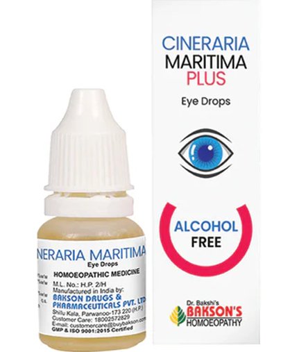 Bakson Cineraria Maritima Plus Eye Drop (Alcohol Free) - 10 ml