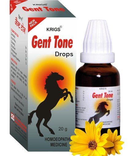 Krigs Gent Tone Drops – Natural Nervine Tonic for Vitality and Strength - 30 ml