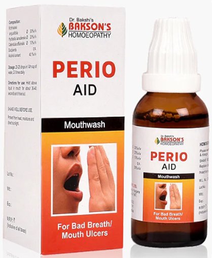 Bakson's Homoeopathy Perio Aid Mouth Wash - 30ml