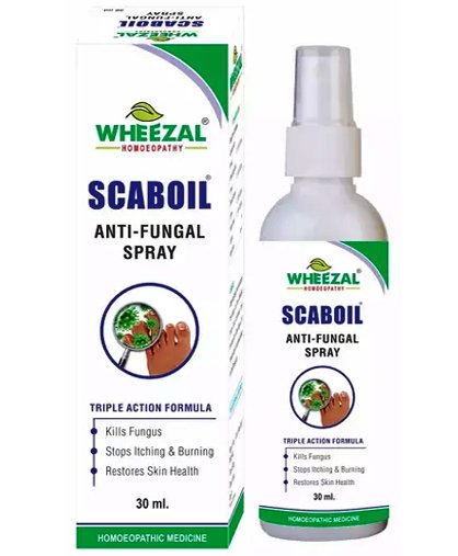 Wheezal Homoeopathy Scaboil Antifungal Spray - 30 ml